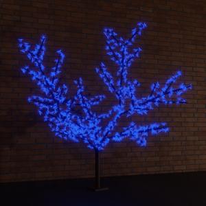 Светодиодное дерево Сакура, высота 1,5 м, диаметр кроны 1,4м, RGB светодиоды, контроллер, IP65, понижающий трансформатор в комплекте NEON-NIGHT