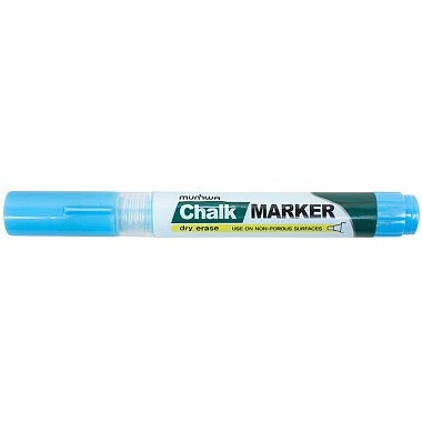 Маркер меловой MunHwa «Chalk Marker» 3мм, голубой, спиртовая основа