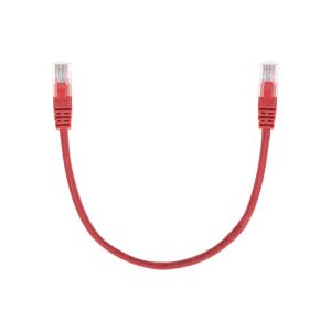 Патч-корд U/UTP, CAT 5e, RJ45-RJ45, 26AWG, LSZH, красный, 0,3м  REXANT