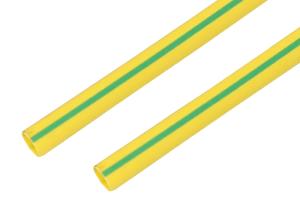 Трубка термоусаживаемая ТУТ нг 30,0/15,0мм, желто-зеленая, упаковка 10шт. по 1м REXANT