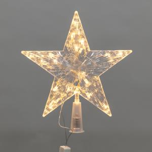 Светодиодная фигура на елку Звезда 22см, цвет свечения теплый белый, постоянное свечение, 230В NEON-NIGHT