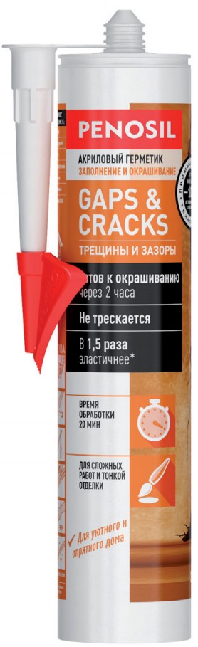 PENOSIL Gaps & Cracks Acrylic Sealant, акрил. герметик, ТРЕЩИНЫ И ЗАЗОРЫ, 310 мл (1уп. -12шт.) 