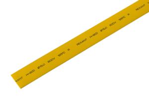 Трубка термоусаживаемая ТУТ нг 15,0/7,5мм, желтая, упаковка 50шт. по 1м REXANT