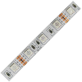 LED лента 12В, 10мм, IP20, SMD 5050, 60 LED/m, RGB (катушка 3м, коннектор) PRO ECOLA