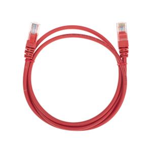 Патч-корд U/UTP, CAT 5e, RJ45-RJ45, 26AWG, LSZH, красный, 1м  REXANT