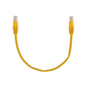 Патч-корд U/UTP, CAT 5e, RJ45-RJ45, 26AWG, LSZH, желтый, 0,3м  REXANT