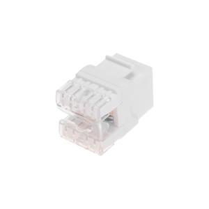 Модуль Keystone REXANT PRO Jack RJ-45(8P8C), UTP неэкранированный, категория 5e, тип 180 градусов, белый