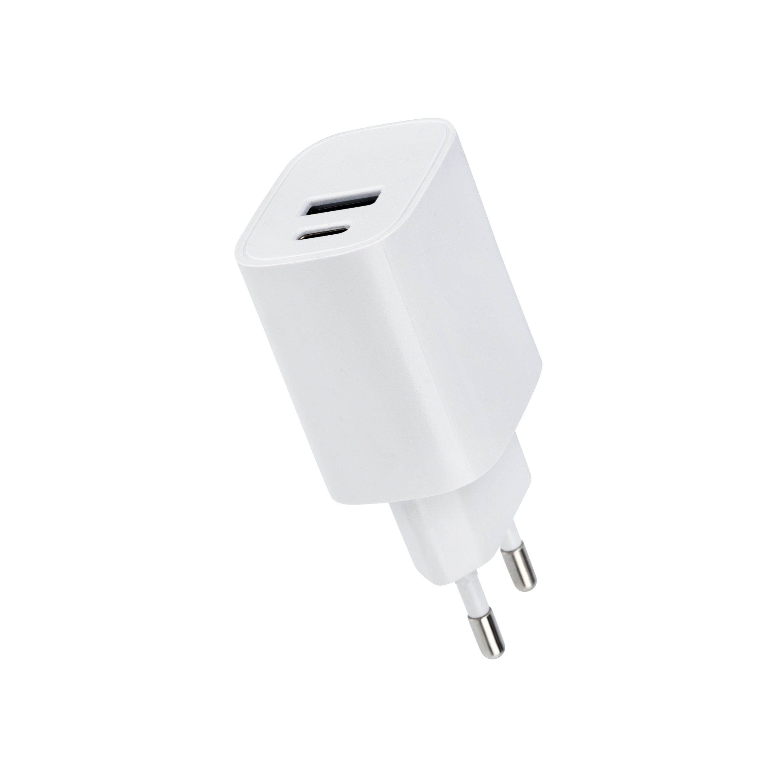 Сетевое зарядное устройство REXANT USB + Type-C, 5V, 2.4 A, белое 