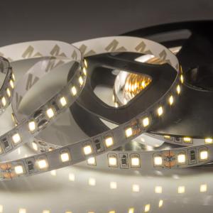 LED лента 5м 24 В, 8 мм, IP23, SMD 2835, 120 LED/m, цвет свечения теплый белый (3000 К) LAMPER 