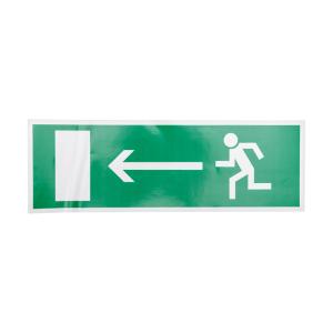 Наклейка эвакуационный знак "Направление к эвакуационному выходу налево"100*300мм Rexant