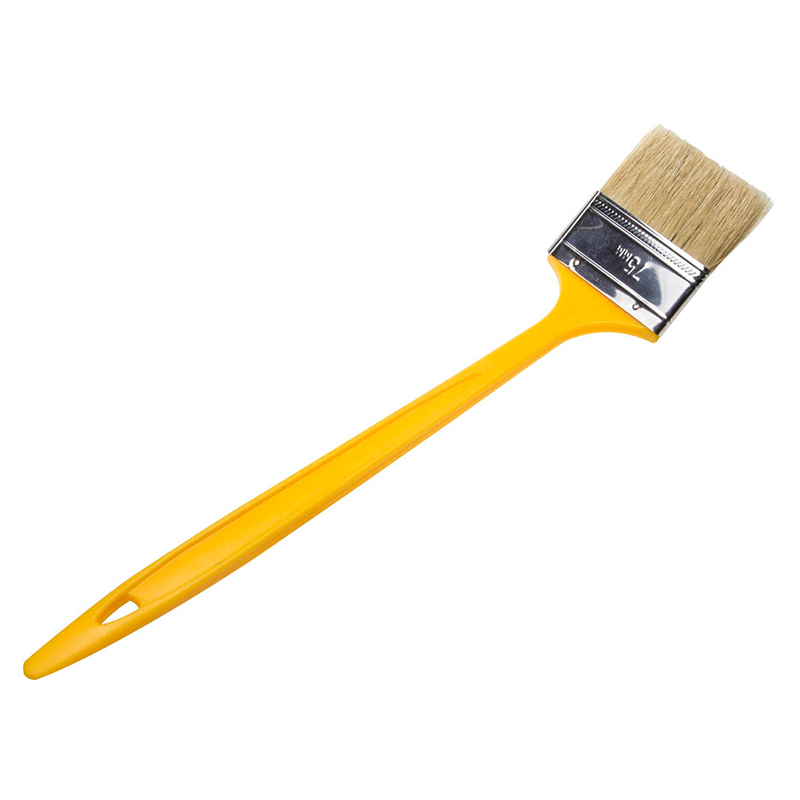 Кисть радиаторная STAYER "UNIVERSAL-MASTER", светлая натуральная щетина, пластмассовая ручка, 75мм 