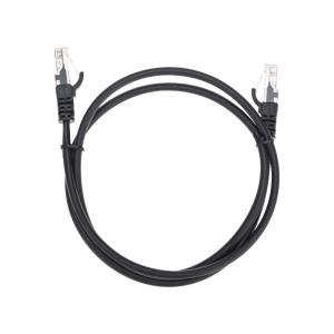 Патч-корд U/UTP, CAT 5e, RJ45-RJ45, 26AWG, LSZH, черный, 1м  REXANT