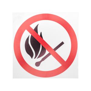 Табличка ПВХ информационный знак «Запрещается пользоваться открытым огнем и курить» d - 180мм REXANT