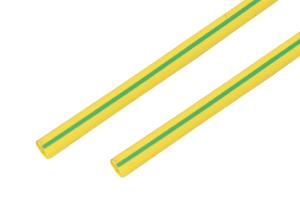 Трубка термоусаживаемая ТУТ нг 15,0/7,5мм, желто-зеленая, упаковка 50шт. по 1м REXANT