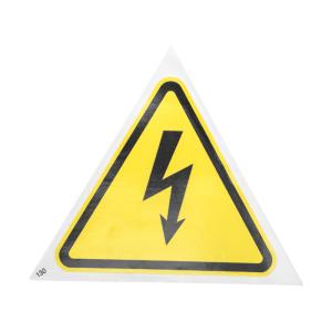 Наклейка знак электробезопасности «Опасность поражения электротоком» 130х130х130мм REXANT 5шт.