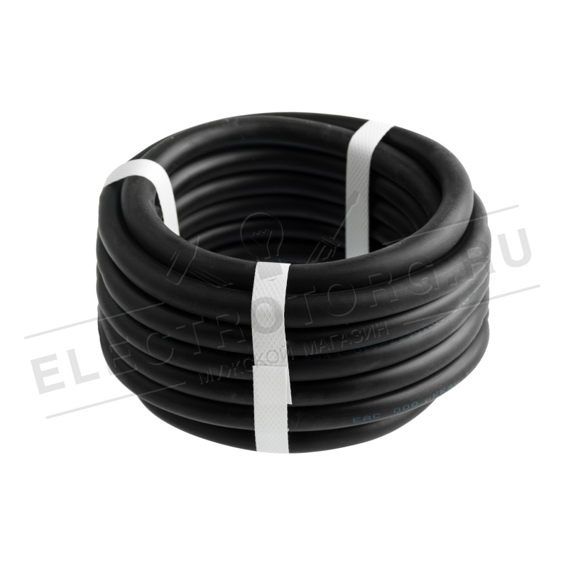 Сварочный кабель гибкий КГ 50 мм² черный 10 метров для сварочных работ ГОСТ ККЗ