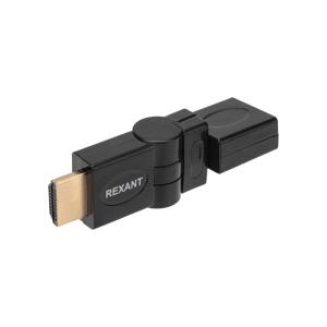 Переходникштекер HDMI - гнездо HDMI, поворотный REXANT