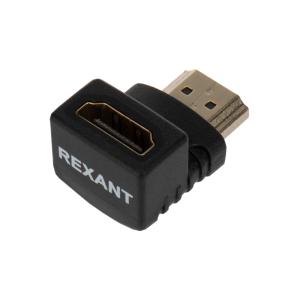 Переходник аудио (гнездо HDMI -штекер HDMI), угловой, (1шт) REXANT
