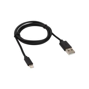 Кабель USB-Lightning для iPhone/PVC/black/1m/REXANT