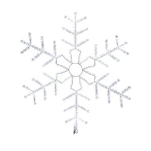 Фигура световая Снежинка цвет белый, размер 95x95 см, мерцающая NEON-NIGHT