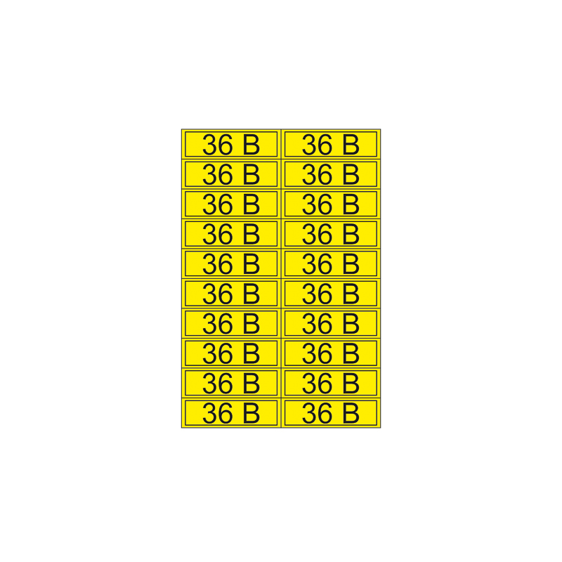 Наклейка знак электробезопасности «36 В» 15х50 мм REXANT (20шт на листе) 