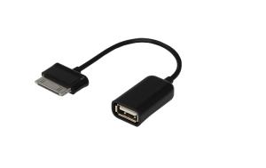 USB кабель OTG Samsung galaxy на USB шнур 0.15м черный REXANT