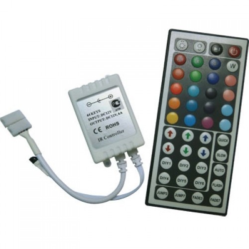 Контроллер LED RGB Инфракрасный (IR) 12V/6A 72W, большой ИК-пульт Ecola 