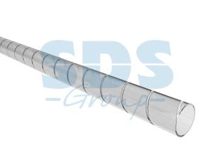 Кабельный спиральный бандаж, диаметр 6 мм, длина 2 м (SWB-06), прозрачный REXANT 