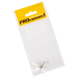 Разъем антенный на кабель,штекер F для кабеля RG-6, (1шт) (пакет) PROconnect