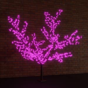 Светодиодное дерево Сакура, высота 1,5м, диаметр кроны 1,8м, фиолетовые светодиоды, IP 65, понижающий трансформатор в комплекте NEON-NIGHT 