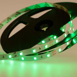 LED лента 5м открытая, 8 мм, IP23, SMD 2835, 60 LED/m, 12 V, цвет свечения зеленый LAMPER 