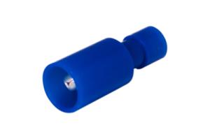 Разъемштекерный полностью изолированныйштекер 4мм 1.5-2.5мм² (РШПи-п 2.5-4/РшИпп 2-5-4) синий REXANT