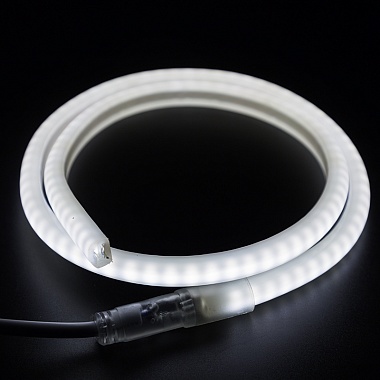 Гибкий Неон LED SMD 12х12мм, форма - D, белый, 120 LED/м, бухта 100м