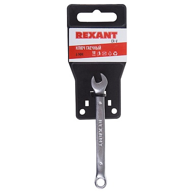 Ключ комбинированный REXANT 6мм