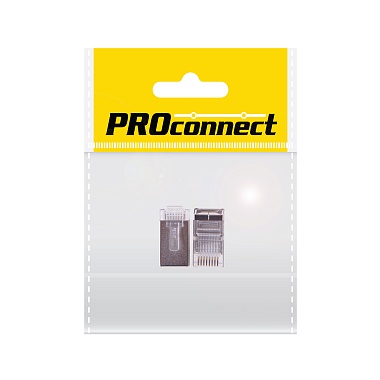 Разъем сетевой LAN на кабель,штекер RJ-45(8P8C) FTP пакет, 2шт. PROconnect 