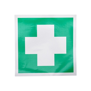 Наклейка знак медицинского  назначения "Аптечка первой медицинской помощи"200*200мм Rexant