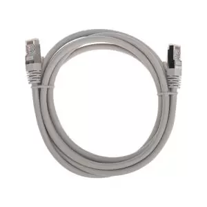 Патч-корд S/FTP CAT 6A (10G), RJ45-RJ45, 28AWG, LSZH, серый, 2м REXANT