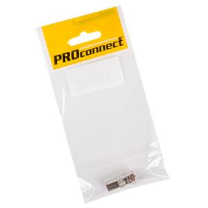 Переходник антенный, (штекер F -штекер TV), (1шт) (пакет) PROconnect